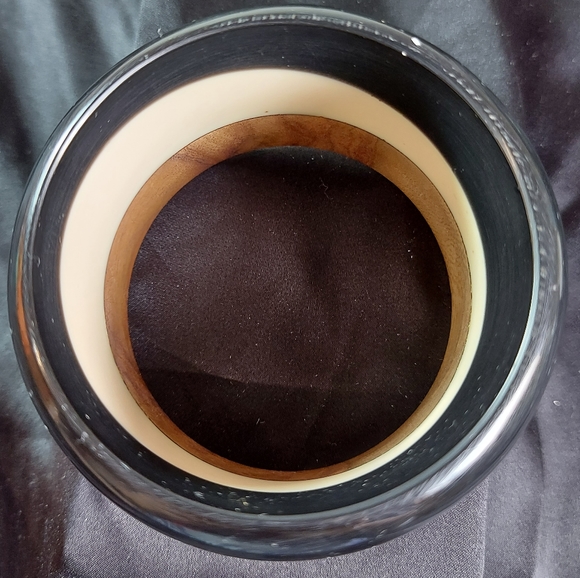 Retro 1960's Bangle made from real wood & resin - Picture 9 of 13